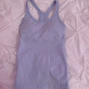 Blue Lululemon ebb to street tank